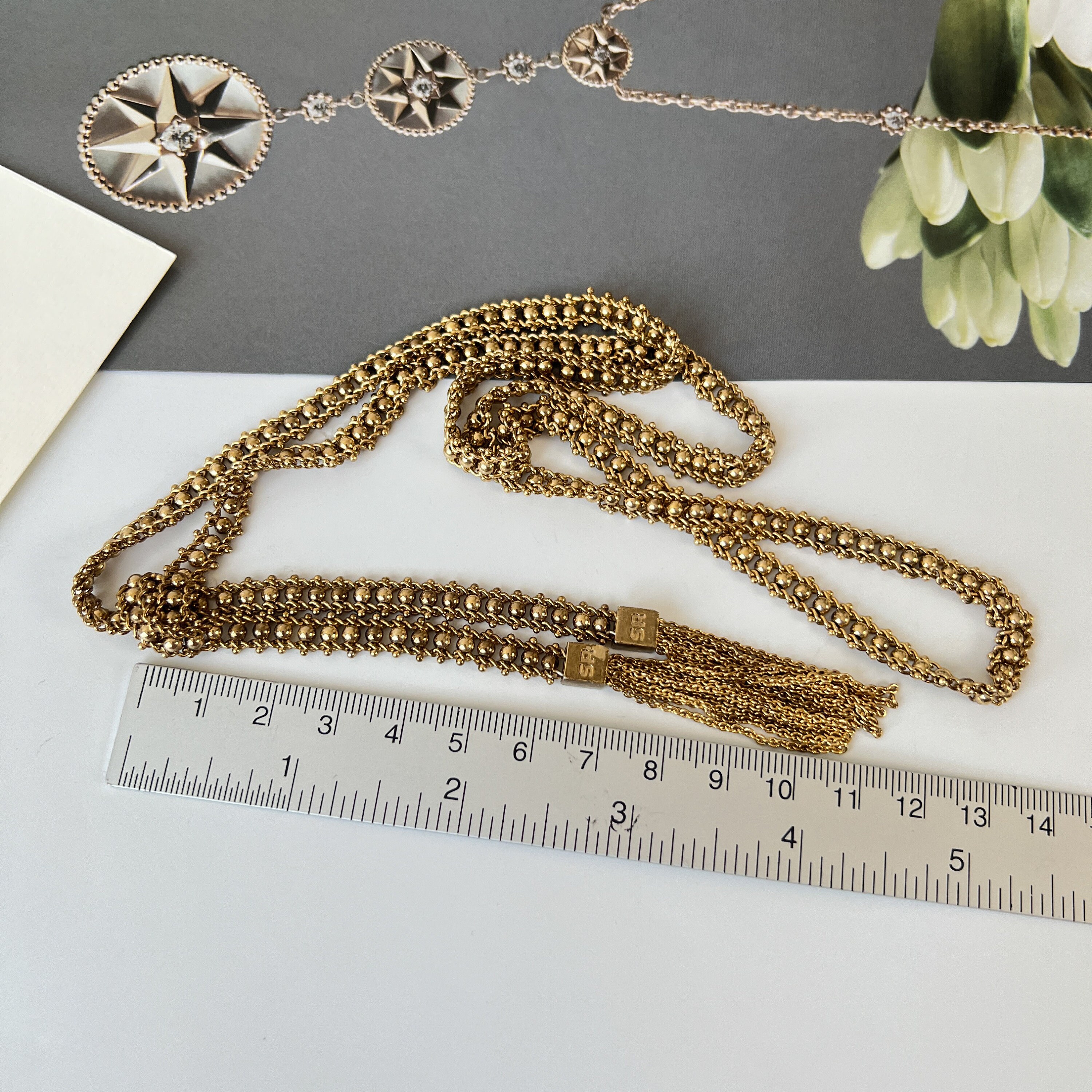 SONIA RYKIEL Vintage Chain Tussle Necklace - Etsy