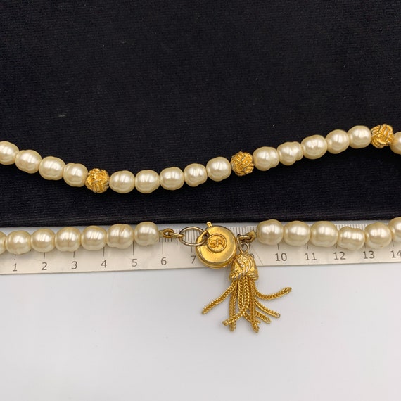 SONIA RYKIEL Vintage Faux Pearl Choker Necklace - image 7