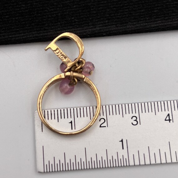 Christian Dior Vintage D Beaded Ring - Etsy Christian Dior Vintage D Beaded Ring - Etsy