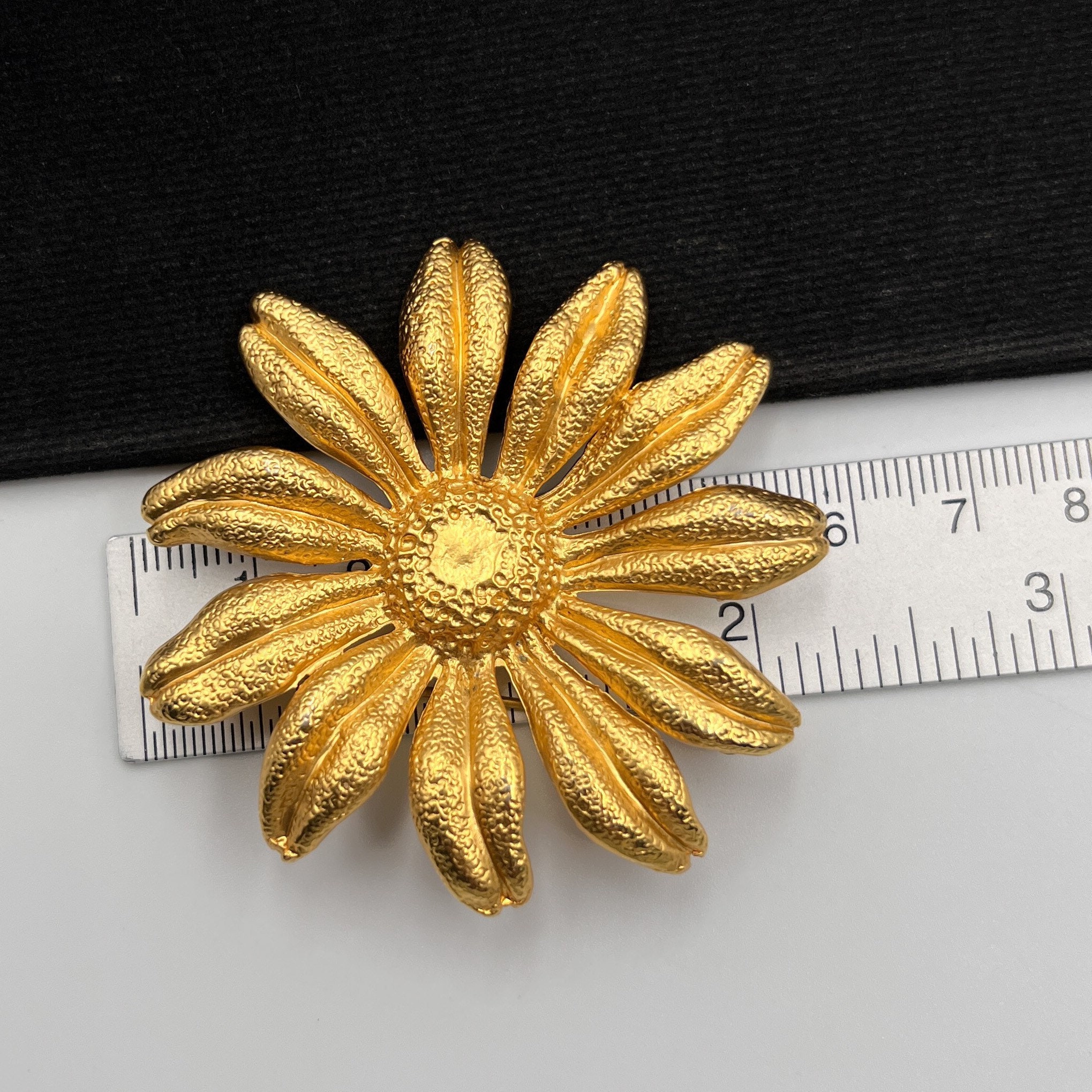 KENZO Vintage Gold Plated Flower Brooch - Etsy 日本