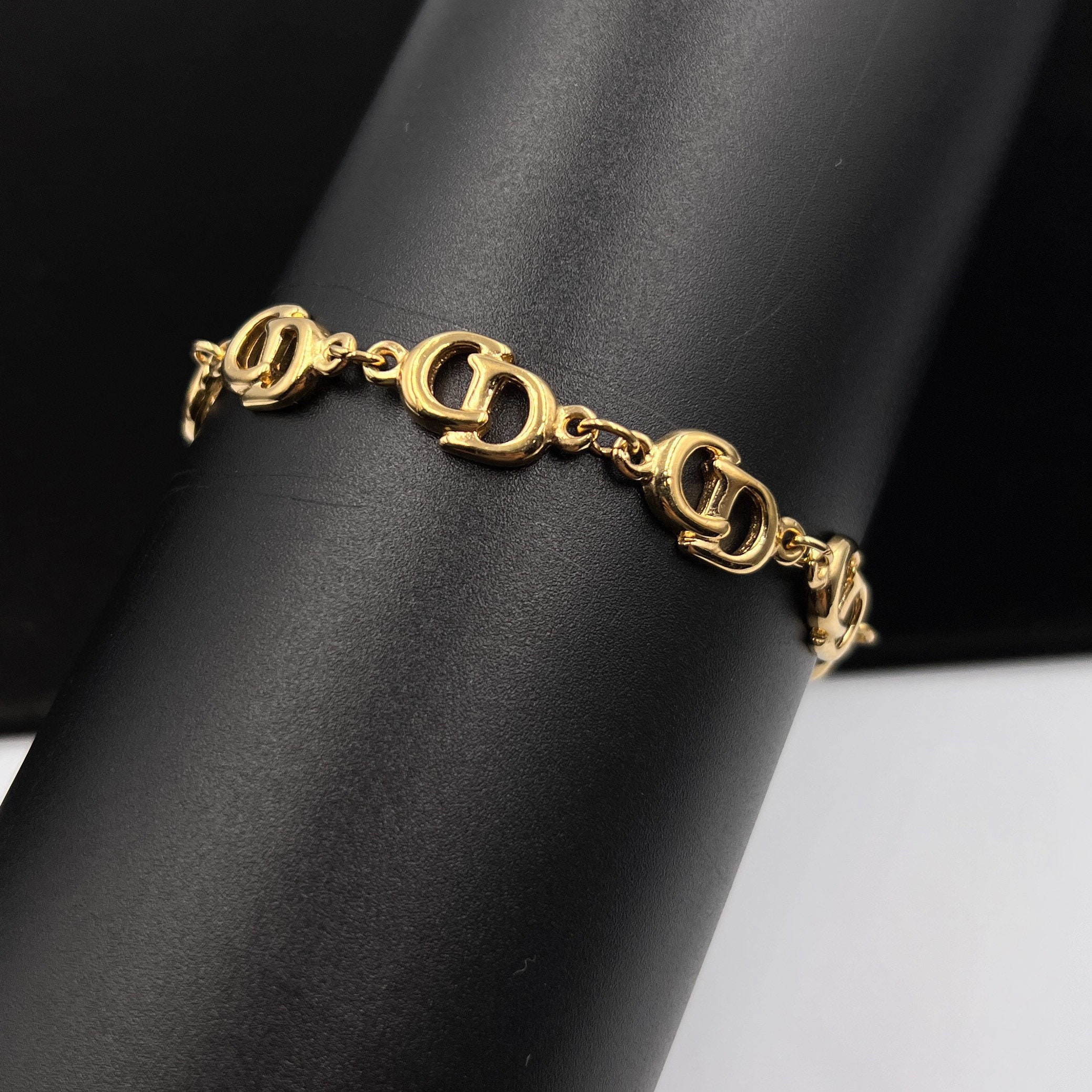 Christian Dior Vintage CD Link Bracelet - Etsy