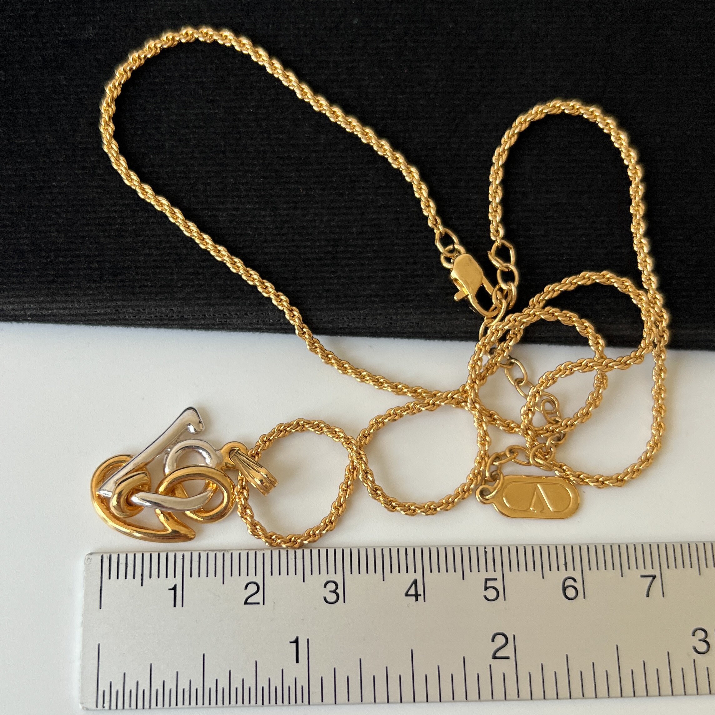 VALENTINO GARAVANI Vintage VG Pendant Necklace - Etsy