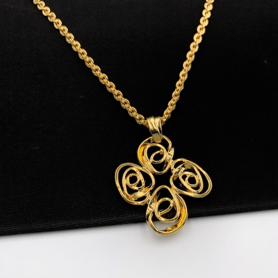 Yves Saint Laurent Vintage Gold Plated Long Necklace - Etsy