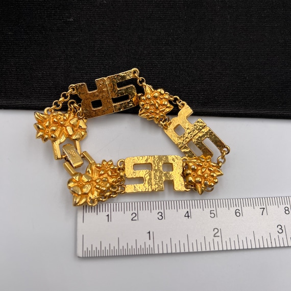 SONIA RYKIEL Vintage SR Logo Link Bracelet - Etsy
