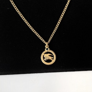 Burberrys of London Necklace Gold Plated with Burberry