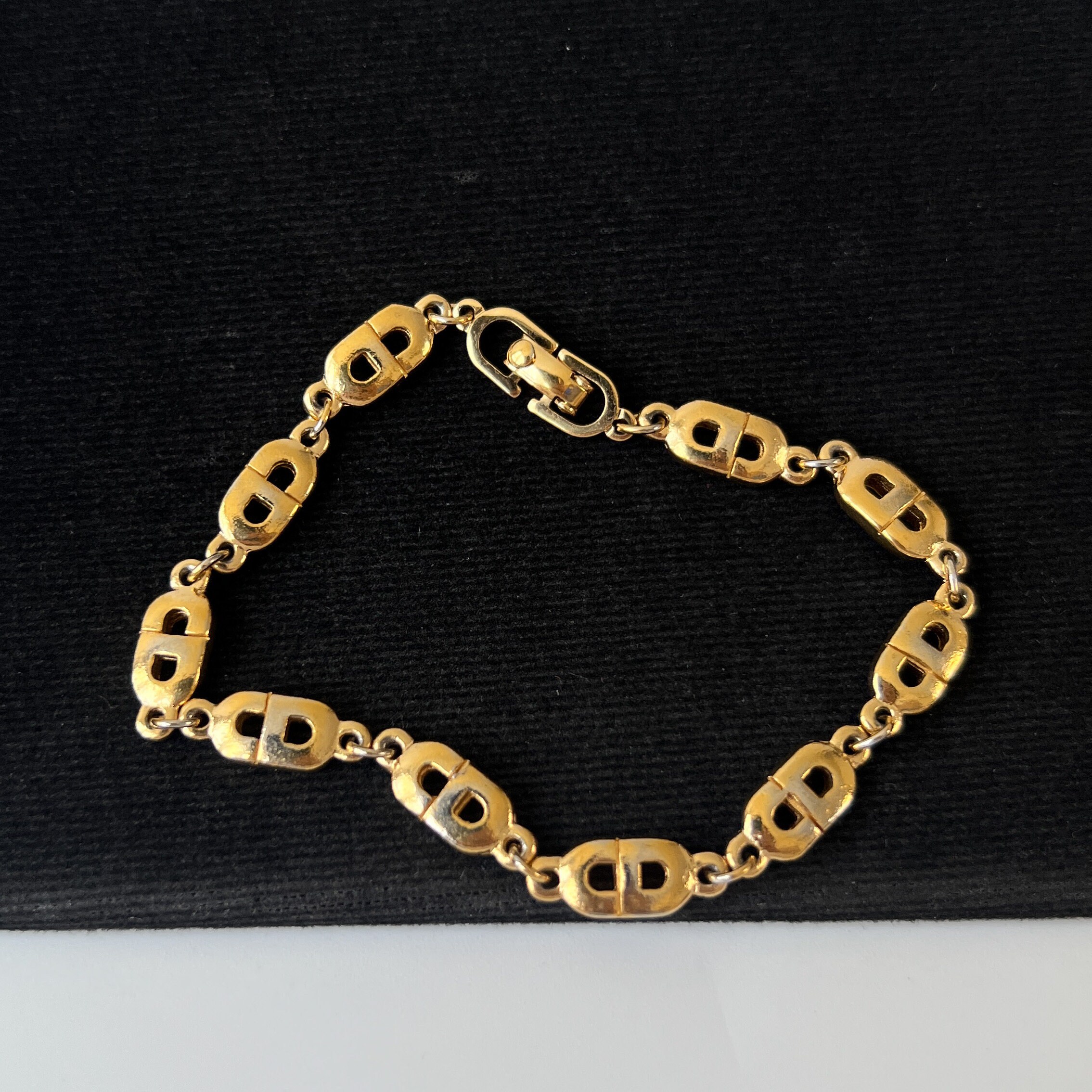 Christian Dior Vintage CD Link Bracelet - Etsy