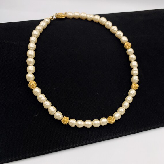 SONIA RYKIEL Vintage Faux Pearl Choker 
