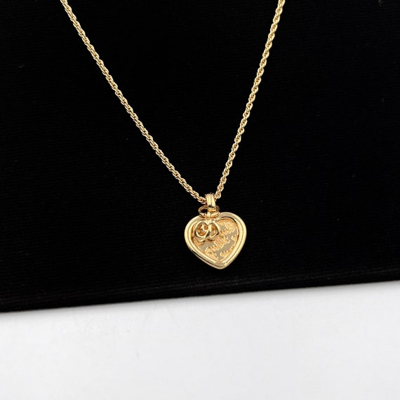 Christian dior cheap heart necklace