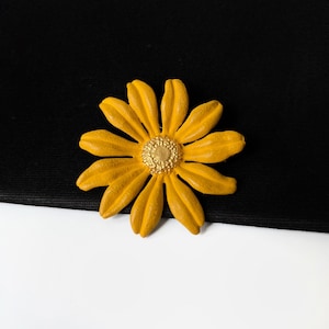 KENZO Vintage Gold Plated Flower Brooch