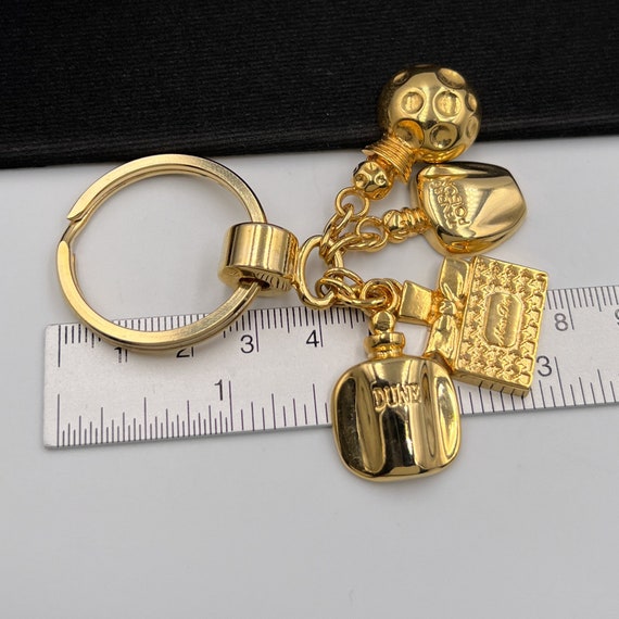 Dior Vintage Gold Plated Key Chain