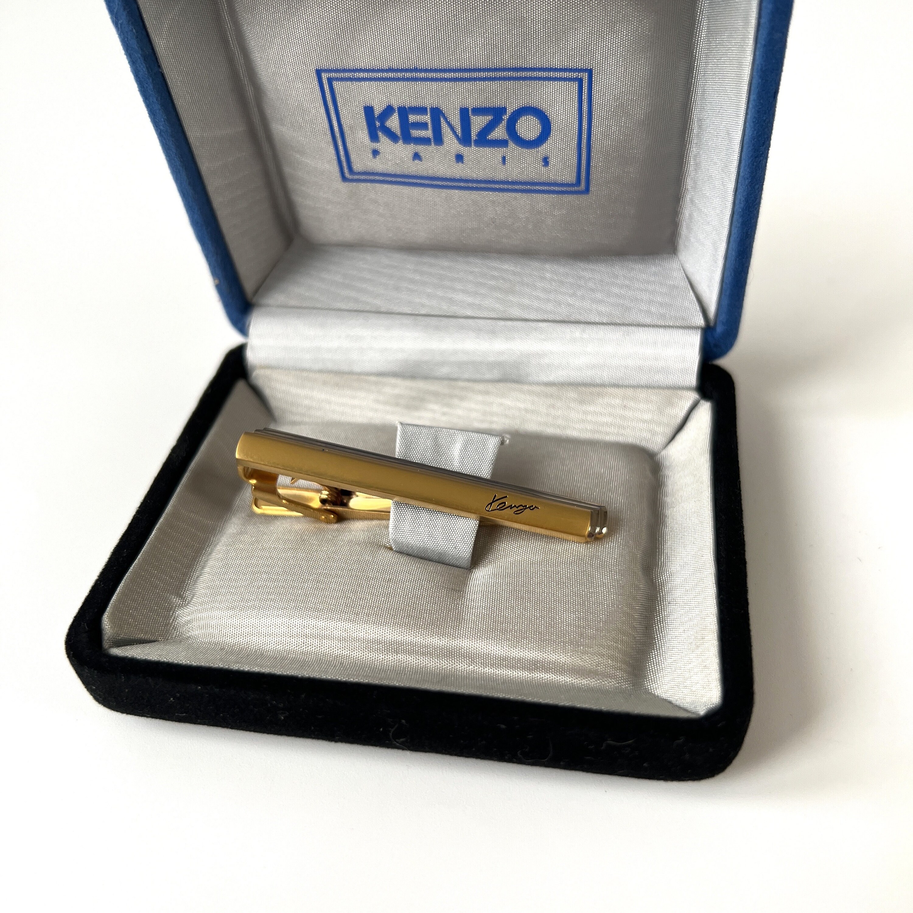 KENZO Vintage Silver Plated Tie Clip - Etsy