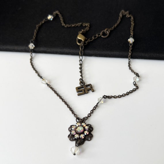 SONIA RYKIEL Vintage Chain Link Choker Necklace - image 3
