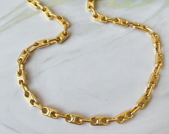 Vintage Triomphe Chain Link Long Necklace
