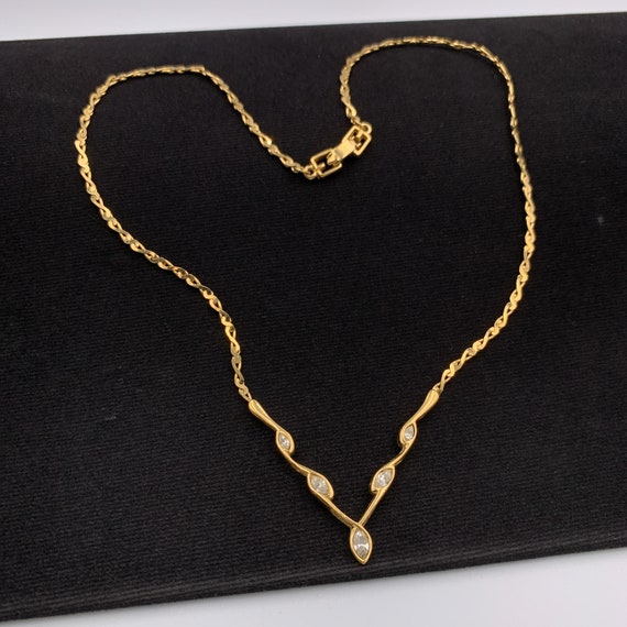 GIVENCHY Vintage Crystal Chain Link 