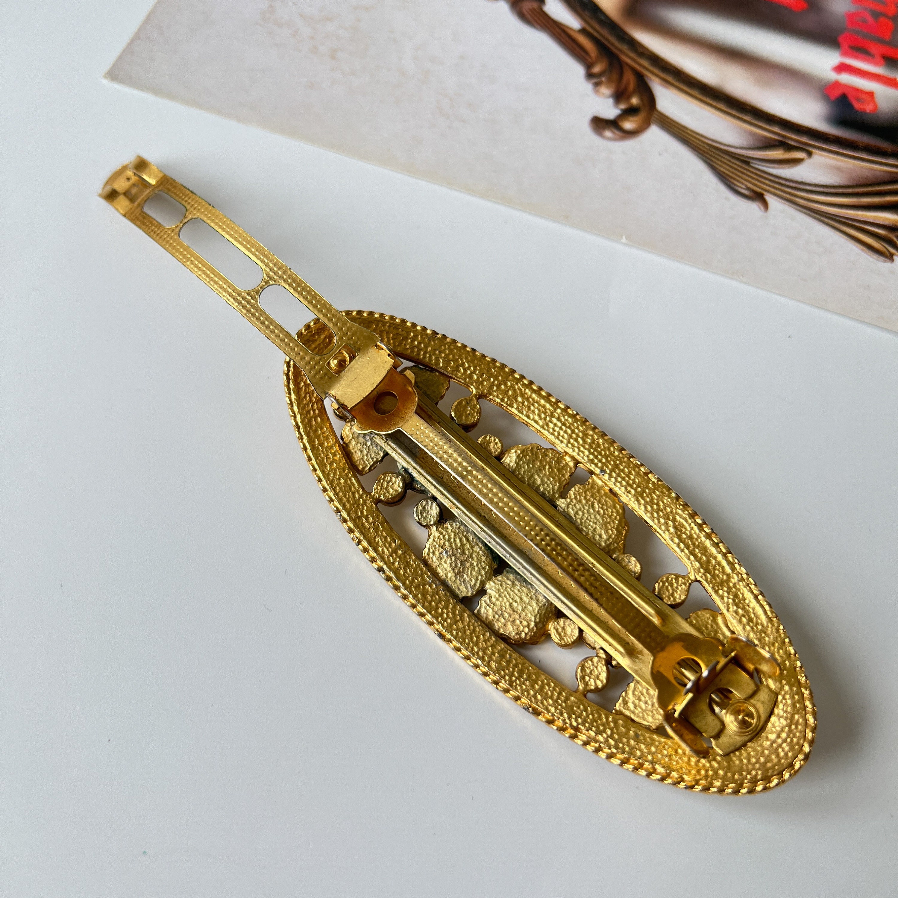 SONIA RYKIEL Vintage Vine Gold Plated Hair Clip - Etsy