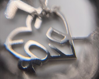 Christian Dior Vintage Dior Heart Arrow Silver Plated Logo