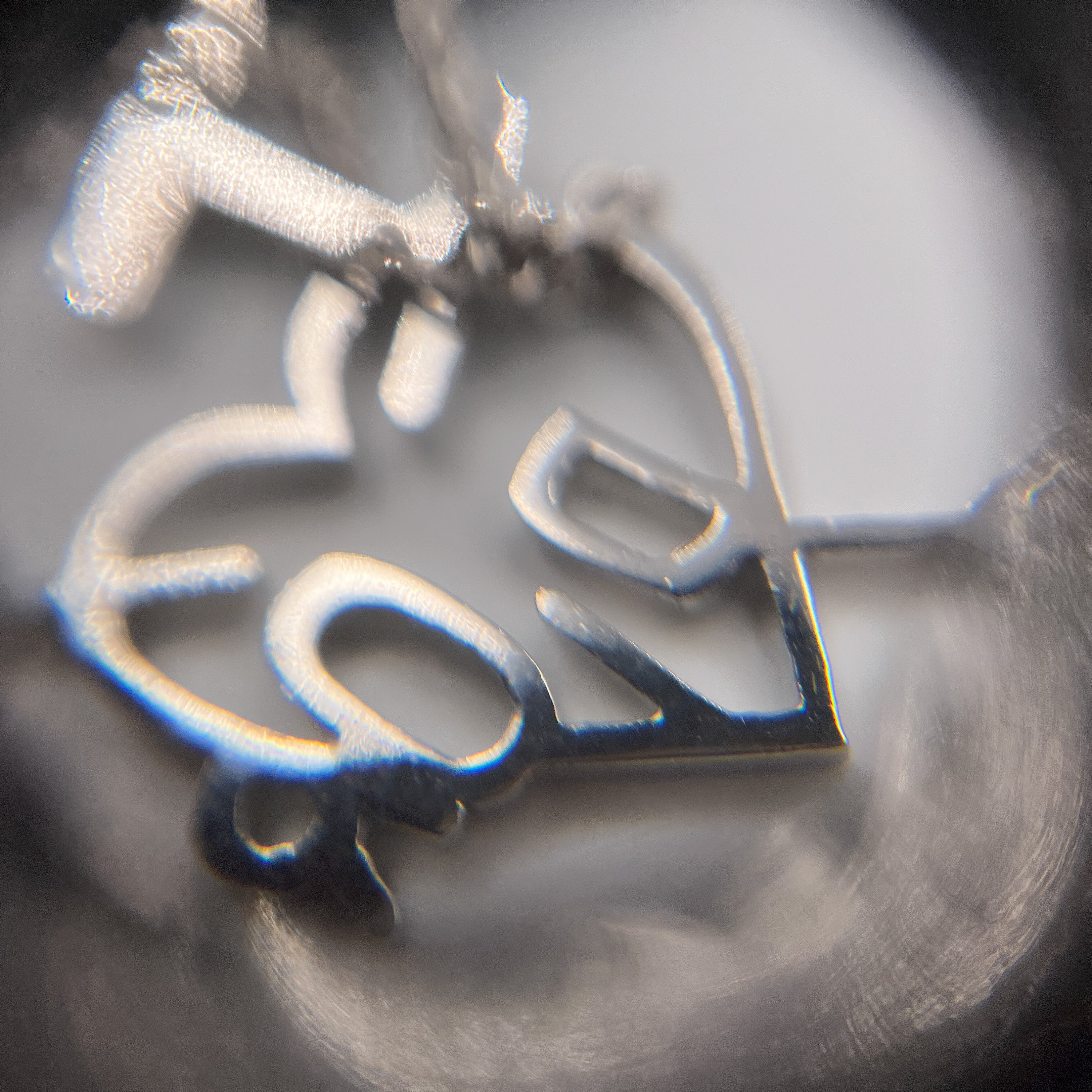 Christian Dior Vintage Dior Heart Arrow Silver Plated Logo