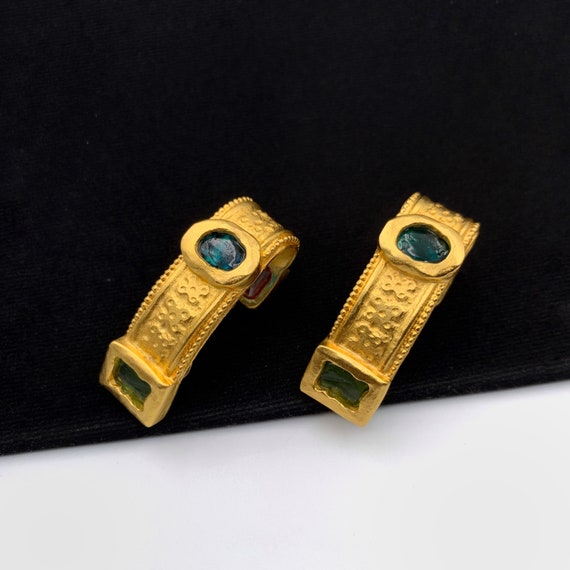 SALVATORE FERRAGAMO Vintage Gripoix Earrings
