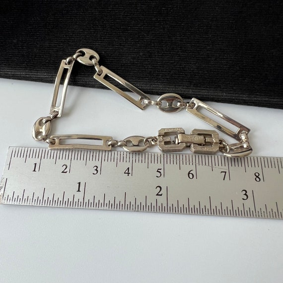 GIVENCHY Vintage Silver Plated Chain Bracelet - image 7