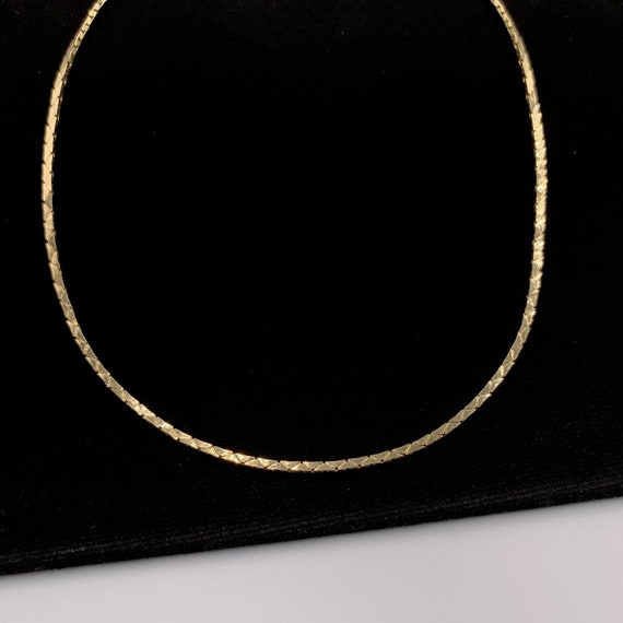 Christian Dior Vintage snake chain choker necklace