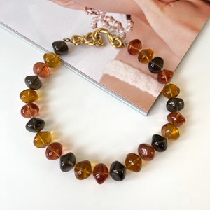 GIVENCHY Vintage Glasperlen-Halskette