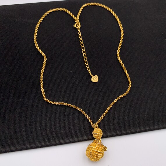 SONIA RYKIEL Vintage Ball Gold Plated 