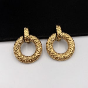 SAINT LAURENT クリップオン シングルイヤリング Yves Saint Laurent Clip On Black Earring With Crystals | eBay