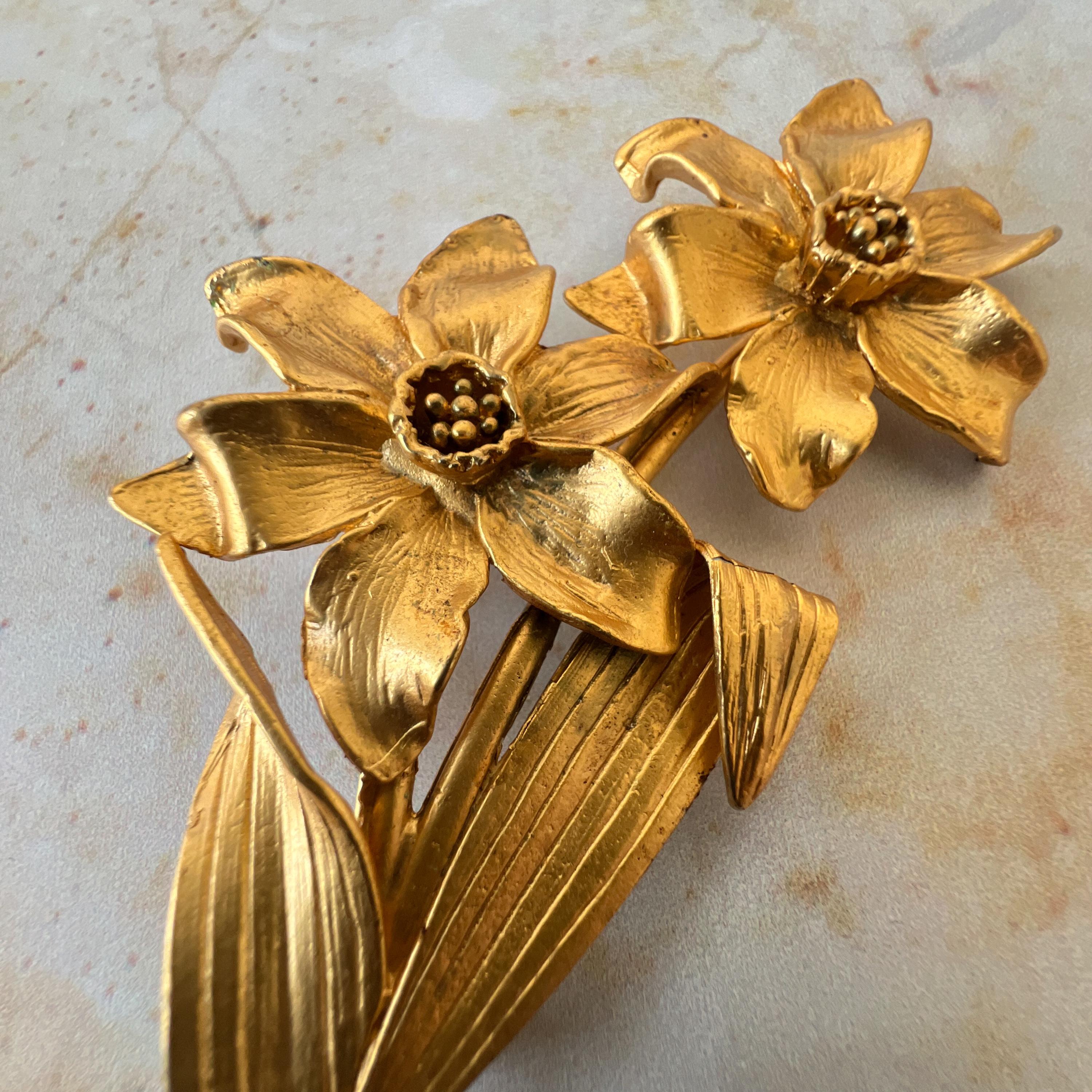 KENZO Vintage Flower Brooch - Etsy Denmark