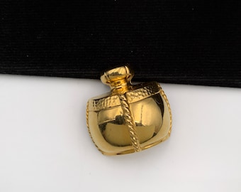 イヴ・サンローラン ヴィンテージ サンフラワー ゴールドメッキ