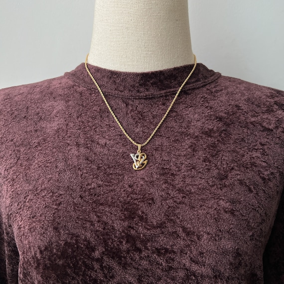 VALENTINO GARAVANI Vintage VG Pendant Necklace - Etsy