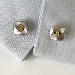 Celine Vintage Triomphe Cuff links