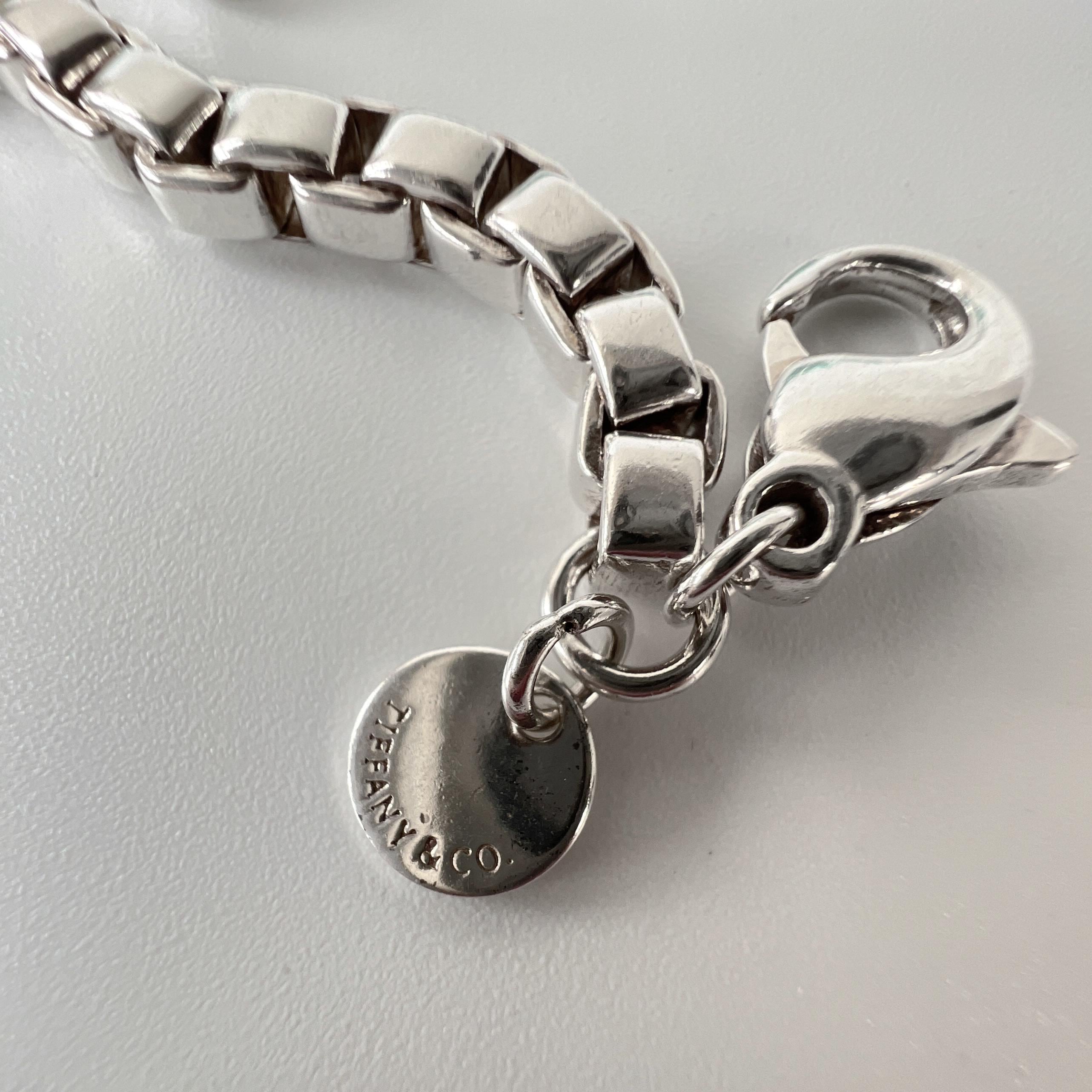 Tiffany & Co. Box Chain Bracelet in 925 Sterling Silver - Etsy