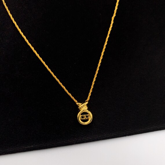 Christian Dior Vintage CD Logo Pendant 