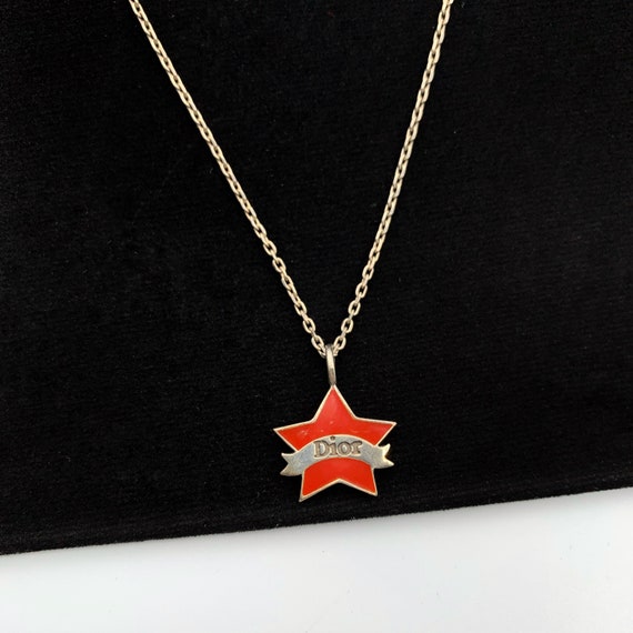christian dior star necklace