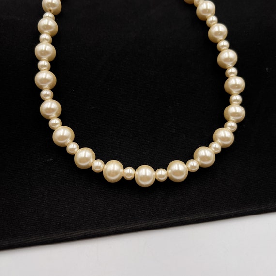 SONIA RYKIEL Vintage Faux Pearl Choker Necklace - image 2