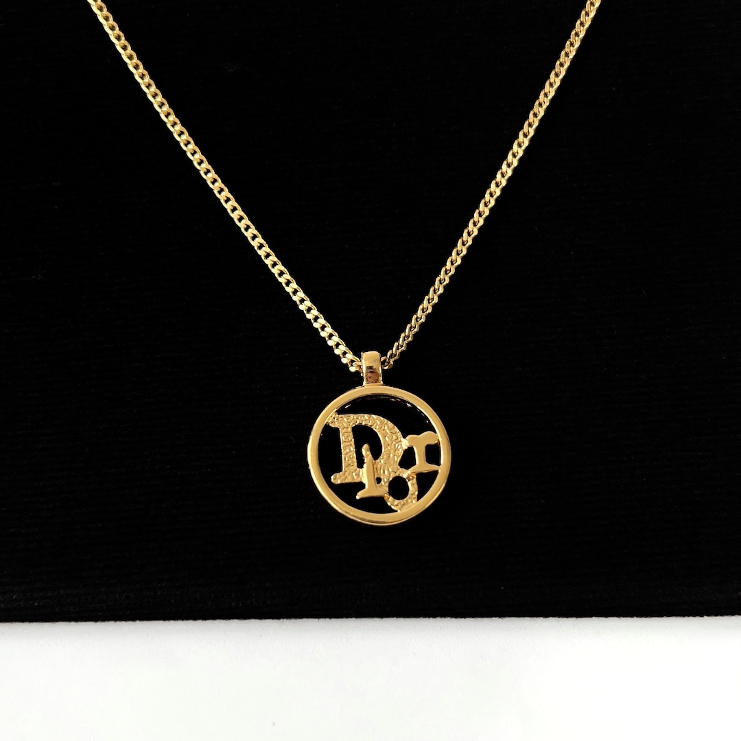 Maroc Collier Christian Dior Christian Dior Vintage Necklace Logo