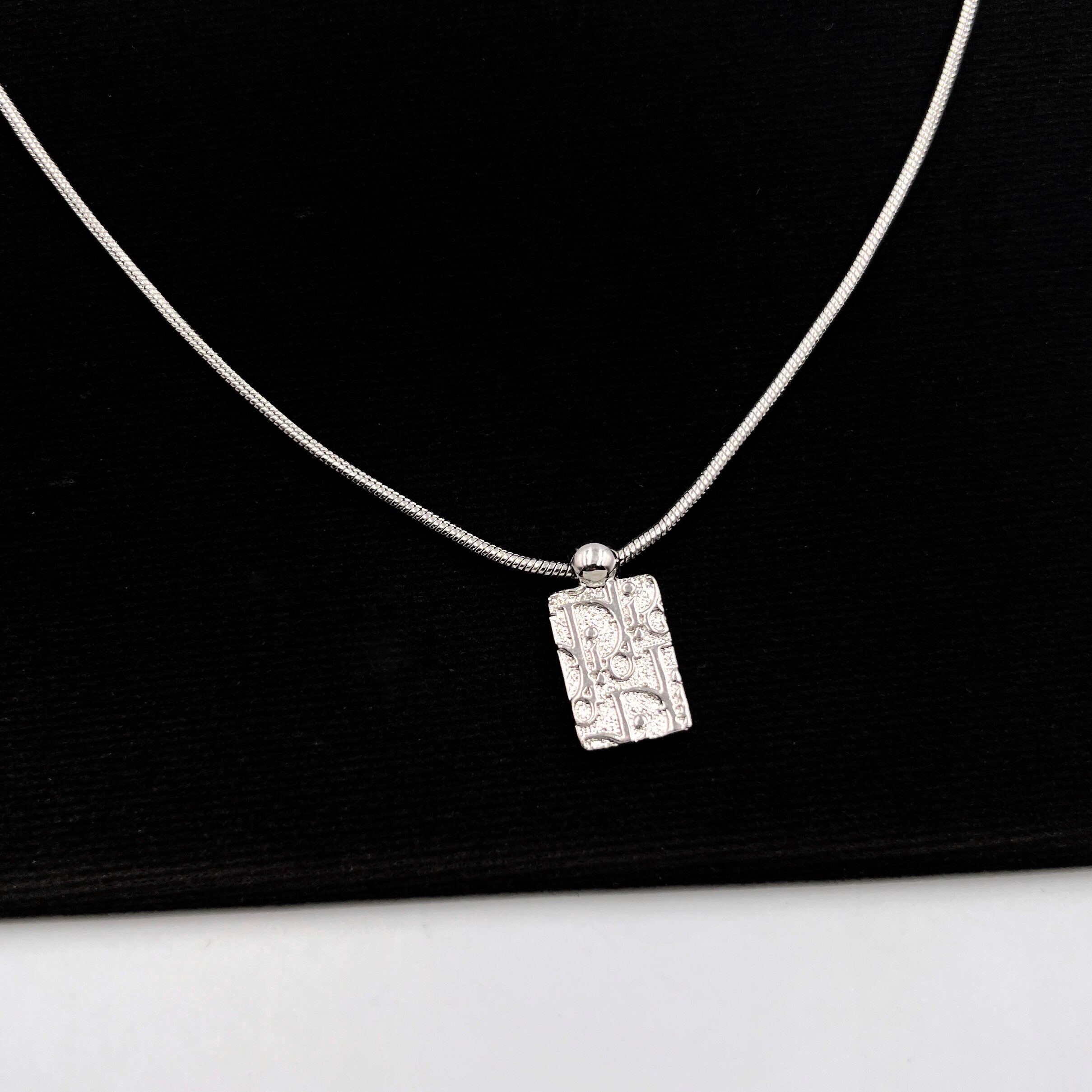 Christian Dior Diorissimo Silver Plated Necklace - Etsy