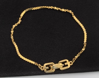 アクセサリー GIVENCHY Gold Chain Necklace bracelet Givenchy Pre-Owned Logo Link Bracelet | Gold | FARFETCH CA
