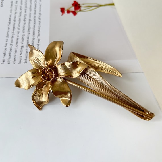 KENZO Vintage Flower Brooch - Etsy