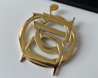 Christian Dior ♡ Vintage ♡ broach CHRISTIAN DIOR Vintage Dior Logo Brooch - Etsy