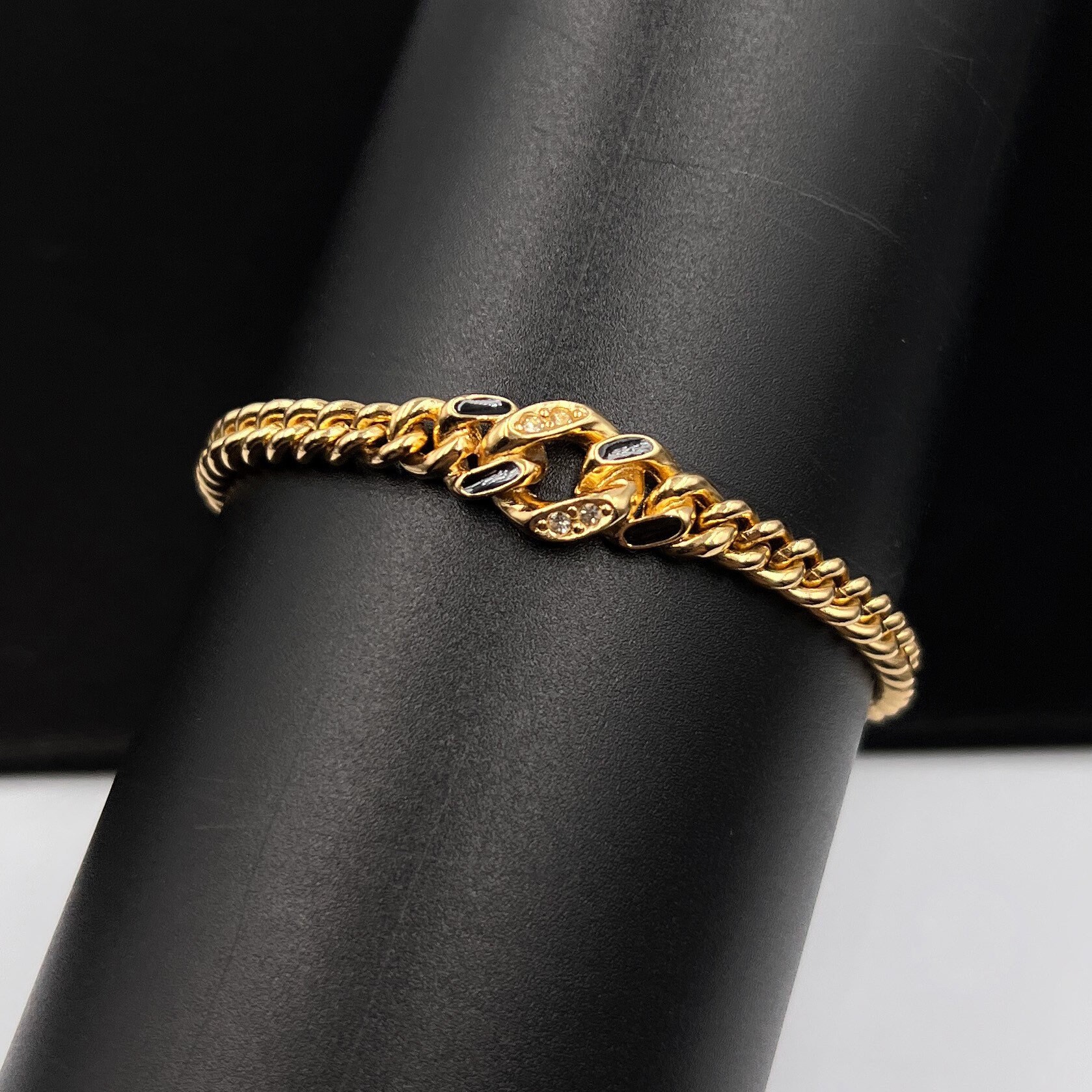 Christian Dior Vintage Crystal Chain Bracelet - Etsy Hong Kong Christian Dior Vintage Crystal Chain Bracelet - Etsy Hong Kong