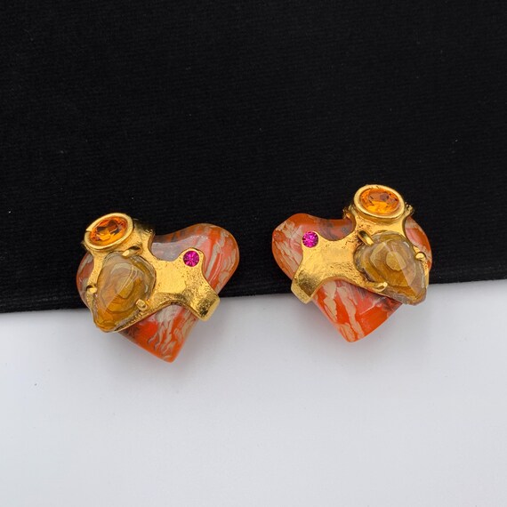 Christian Lacroix Heart Earrings