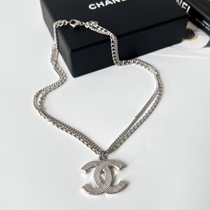 Chanel Logo Necklace Etsy