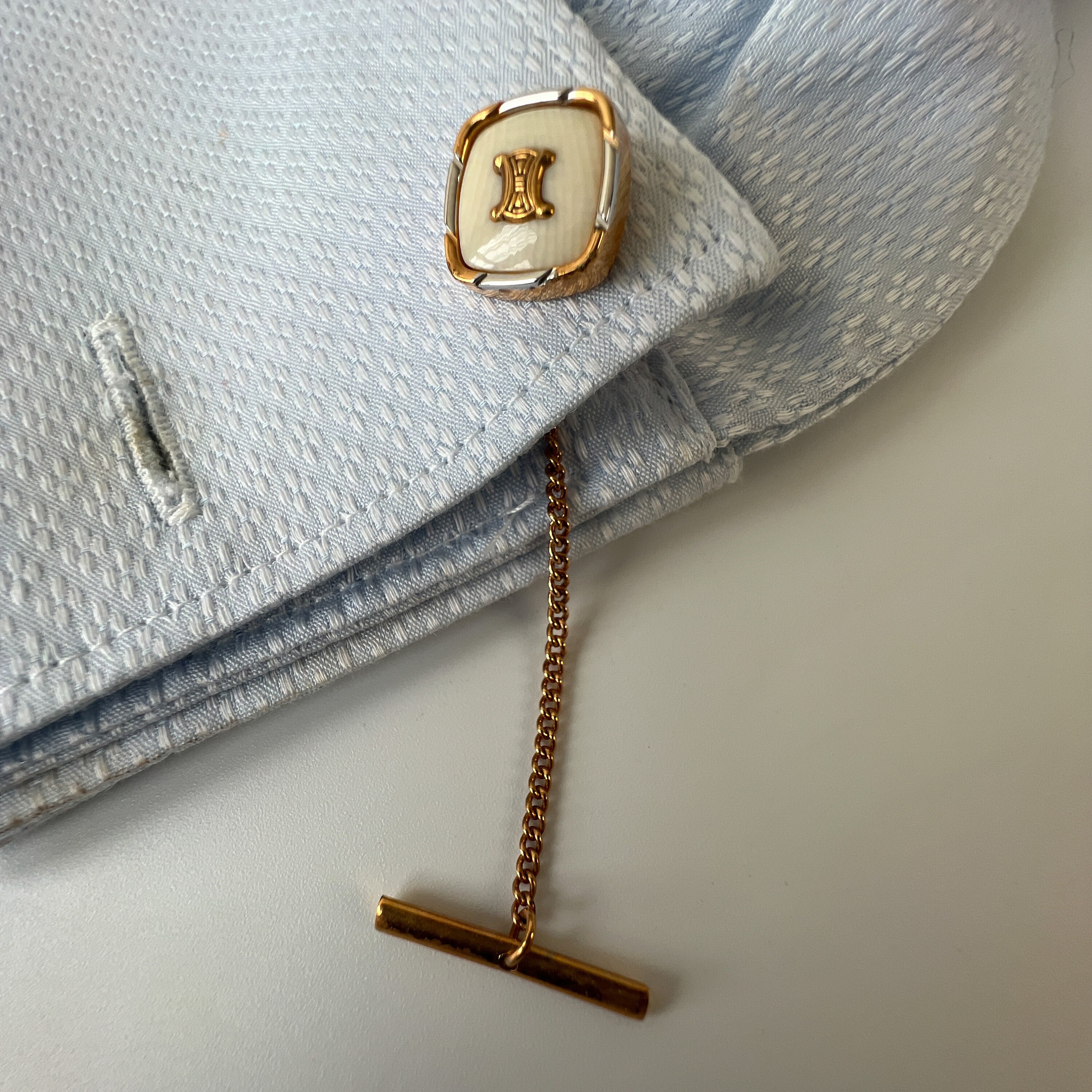 CELINE Vintage Triomphe Logo Pin - Etsy