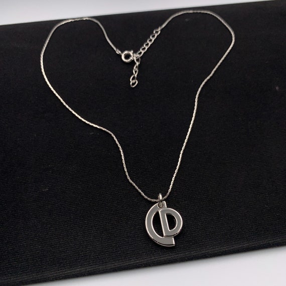 Christian Dior Necklace Logo Choker Black Gold Ribbon CD Chain Total Length  37cm | eBay