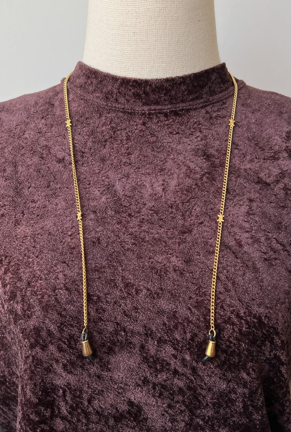 希少✨ Celine Triomphe eyeglass chain CELINE Vintage Triomphe Logo Charm Glasses Chain - Etsy