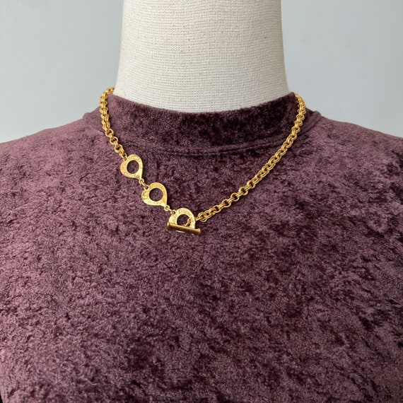 YSL Vintage Gold Chain Necklace - image 2