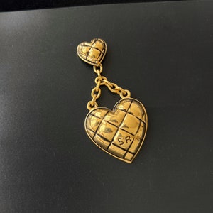 ソニアリキエル ヴィンテージ SR ハート ロゴ ペンダント ネックレス