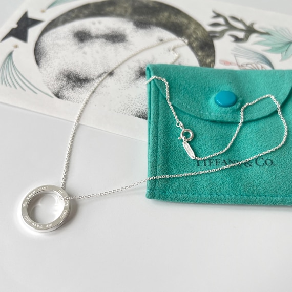 Tiffany & Co. Ring Pendant Necklace in 925 Sterling Silver