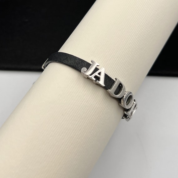 Christian Dior Vintage JADORE Leather Bracelet - image 2